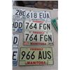 Image 5 : 12 Manitoba License Plates Includes 1976 Snowmobile 