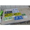 Image 1 : 8 Various Provincial License Plates - PEI, Saskatchewan, Alberta, 