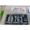 Image 2 : 8 Various Provincial License Plates - PEI, Saskatchewan, Alberta, 