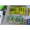 Image 3 : 8 Various Provincial License Plates - PEI, Saskatchewan, Alberta, 