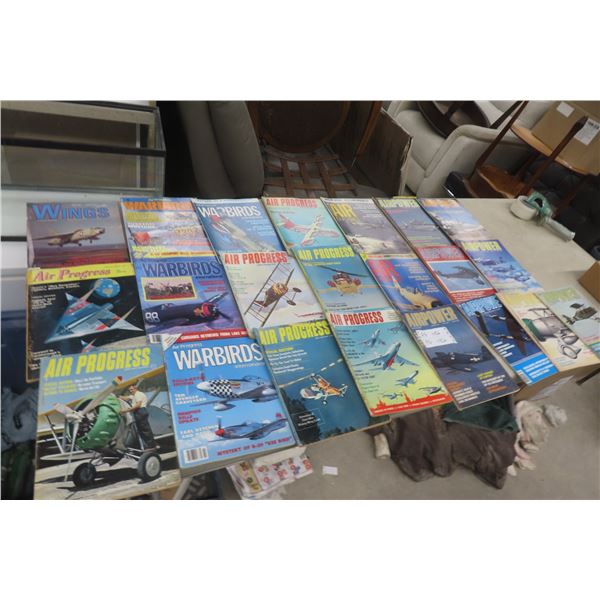 (22) 1970s and 80s Airplane Magazines: Air Power, Air Classic