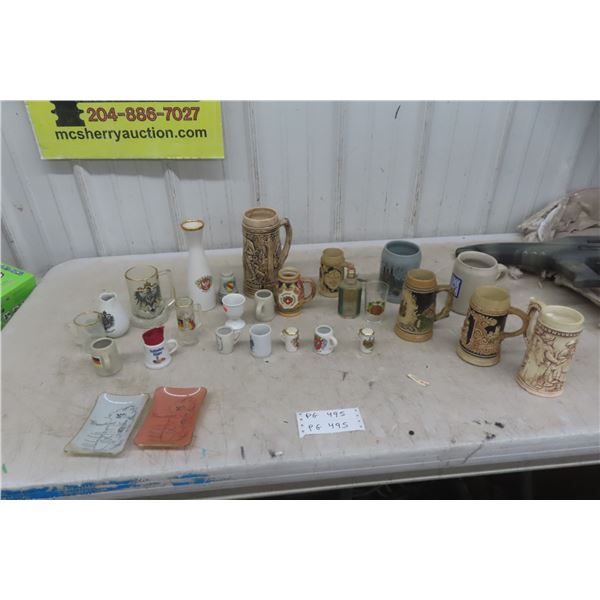 German Steins and Mugs, Drinkware, Salt&Peppers and More 