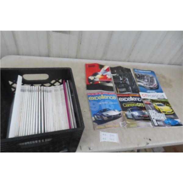 Box Full of Car Magazines: Panorama, Porsche and Others 