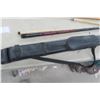 Image 6 : 3 Quality Pool Cues 2pce with 2 Cases , German Pool Table Cover 