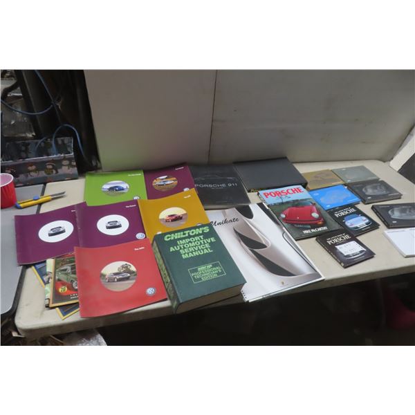 Porsche Books, VW Sales Brochures, Manuals 