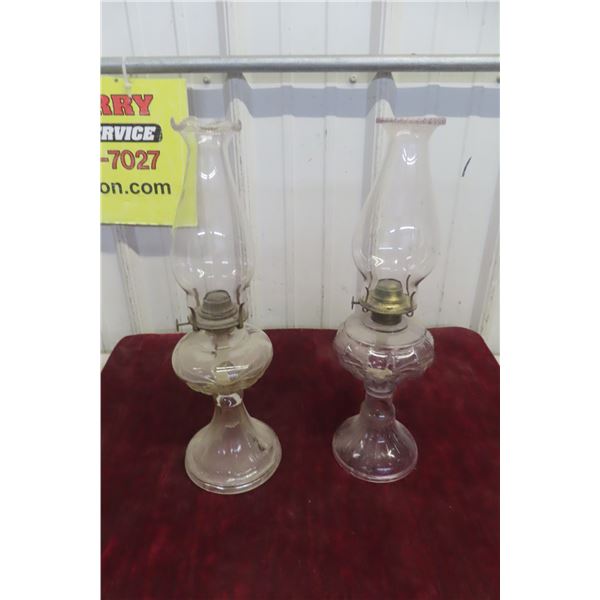 2 Coal Oil Lamps 