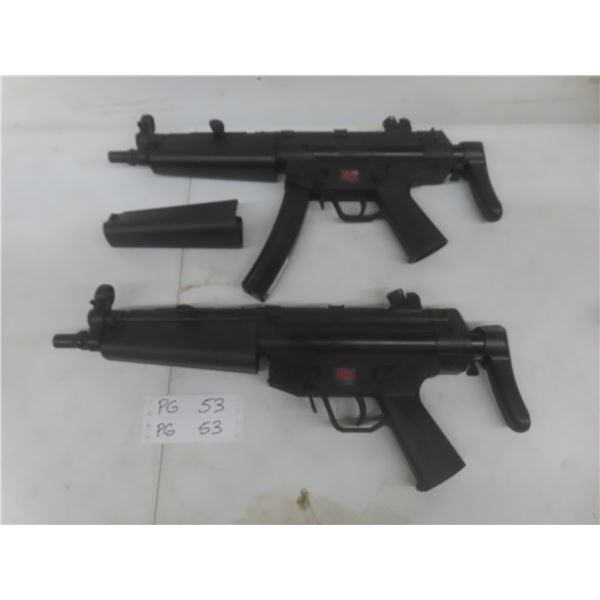 2 HK MP5A Airsoft Guns w/ Mag and Extra Grip