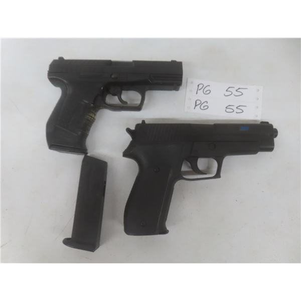 Sig Sauer P226 and Walther P99 Spring Airsoft Pistols