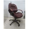 Image 1 : Leather Style Office Chair w/ Swivel and Rolling Casters