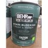 Image 2 : 2 Behr Ultra Stain Blocking Paint and Primer, 3.54L Each