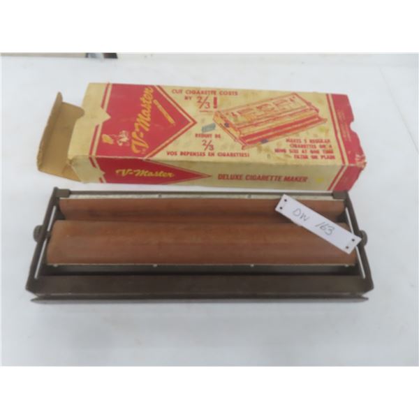 Vintage V-Master Deluxe Cigarette Maker w/ Original Box