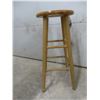 Image 2 : 49" Light-Up Snowman and 29" Wood Stool