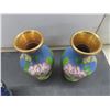 Image 3 : 4 Chinese Cloisonné Vases, Tallest 6-1/4"