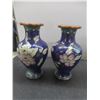 Image 4 : 4 Chinese Cloisonné Vases, Tallest 6-1/4"