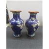 Image 5 : 4 Chinese Cloisonné Vases, Tallest 6-1/4"