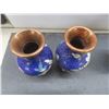 Image 6 : 4 Chinese Cloisonné Vases, Tallest 6-1/4"