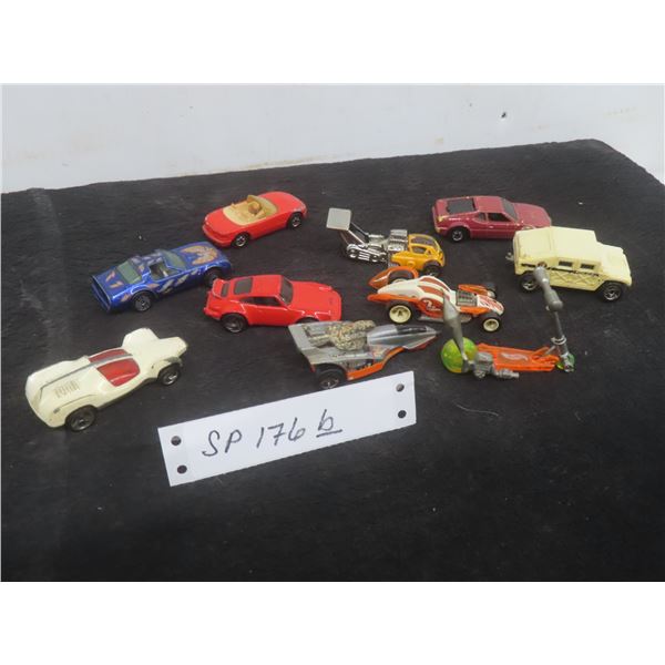 10 Vintage Hot Wheels Die Cast Vehicles