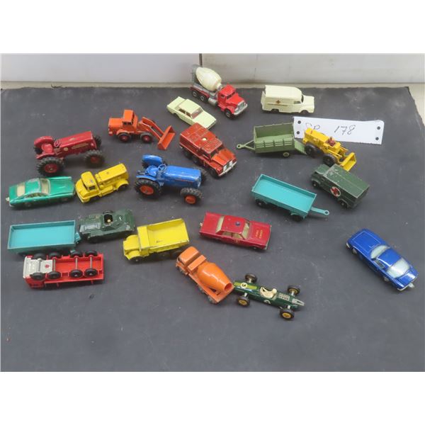 21 Vintage Matchbox Lesney Die Cast Vehicles