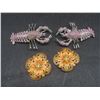Image 4 : 25 Glass Rhinestone Brooches