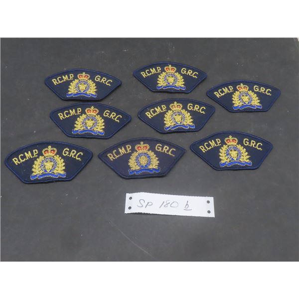8 Vintage Original Used RCMP Patches