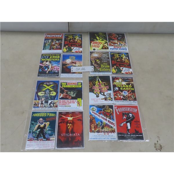 32 Sci-Fi Movie Poster Cards, 4x6"