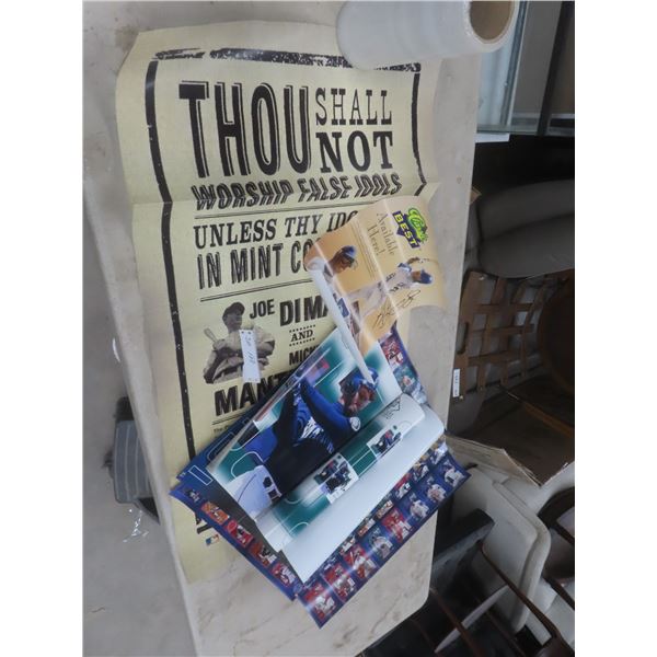 5 Store Promo Baseball Posters – Mantel, Mantle, Griffey