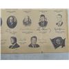 Image 14 : 5 Antiqued USA Parchment Style Posters – Lincoln, Presidents, Gettysburg, 16x13-1/2"