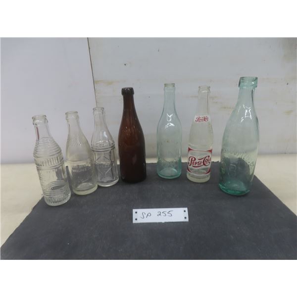 7 Vintage Glass Bottles – Rochester Brew Co, Purity, Minnesota USA, NB Northern Bottling Co and More