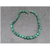 Image 2 : Green Malachite Beaded Necklace, 17" Long