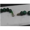 Image 3 : Green Malachite Beaded Necklace, 17" Long