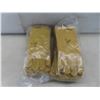 Image 4 : 12 Pairs New Horizon Leather Work Gloves and 2 Muskie-Pike Wood Chopped Decal Lures, 6-3/4"