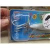 Image 7 : 12 Pairs New Horizon Leather Work Gloves and 2 Muskie-Pike Wood Chopped Decal Lures, 6-3/4"