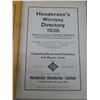 Image 2 : 4 Henderson's Winnipeg Directories – 1938, 1950, 1951, and 1956