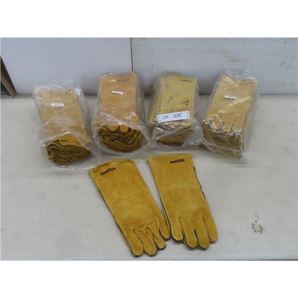24 Pairs New Horizon Leather Work Gloves