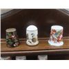 Image 2 : Wood Thimble Stand, 10x7-1/2x2" Deep, w/ 16 Thimbles