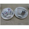 Image 4 : China Tea Cups w/ Saucers, Centennial Mugs, Ukrainian Easter Eggs, Aluminum Tray and More