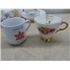 Image 5 : China Tea Cups w/ Saucers, Centennial Mugs, Ukrainian Easter Eggs, Aluminum Tray and More
