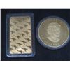 Image 5 : 10 Gold and Silver Plated Replica Rounds and Ingots