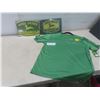 Image 1 : 2 New John Deere Metal Signs, 8x12", and Medium Short-Sleeve Shirt w/ Tags