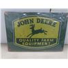 Image 3 : 2 New John Deere Metal Signs, 8x12", and Medium Short-Sleeve Shirt w/ Tags