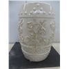Image 3 : Vintage White Chinese Garden Stool, 18" Tall