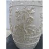 Image 7 : Vintage White Chinese Garden Stool, 18" Tall