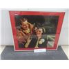 Image 1 : Framed Coca-Cola Picture, 13" x 15"