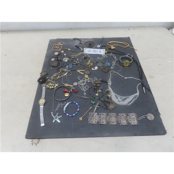 Fashion Jewelry Lot – Watches, Retro, Necklaces, Cuff Links, Earrings