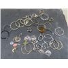 Image 3 : Vintage Fashion Earrings, Chains, Brooches, and Rhinestones