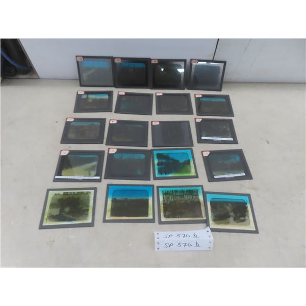 20 Original Glass Slides of WWI, Numbered 44–63
