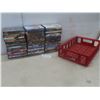 Image 1 : 60 DVDs in Coca-Cola Plastic Crate – Oceans Twelve, Groundhog Day, DaVinci Code and More