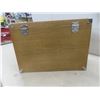 Image 10 : Oak Multi-Drawer Cabinet w/ Key, 13" x 18" x 11"