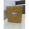 Image 8 : Oak Multi-Drawer Cabinet w/ Key, 13" x 18" x 11"