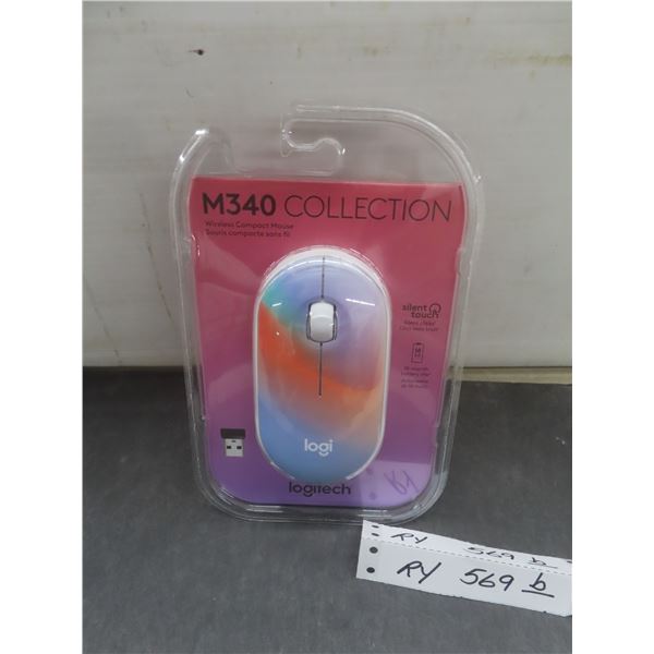 New Logitech M340 Collection Wireless Compact Mouse